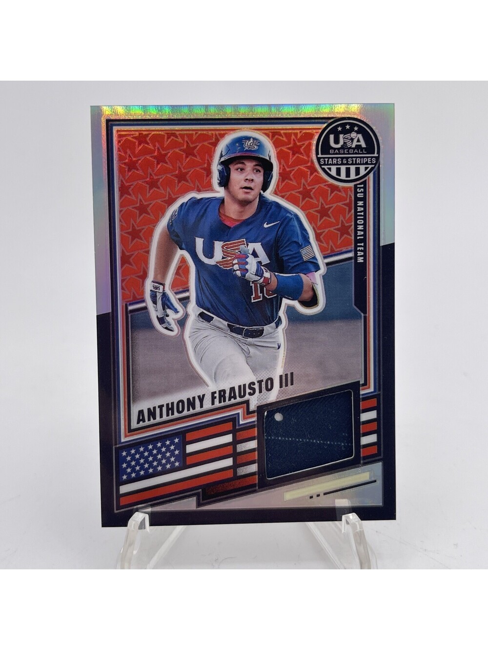 Anthony Frausto Jersey Patch Relic 2026 Panini USA Stars & Stripes Prizm #USA-AF